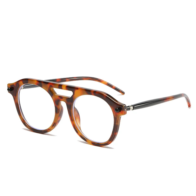 So & ei retro pontes duplas piloto masculino rebites óculos de sol moda claro gradiente tons uv400 marca feminina designer punk óculos de sol