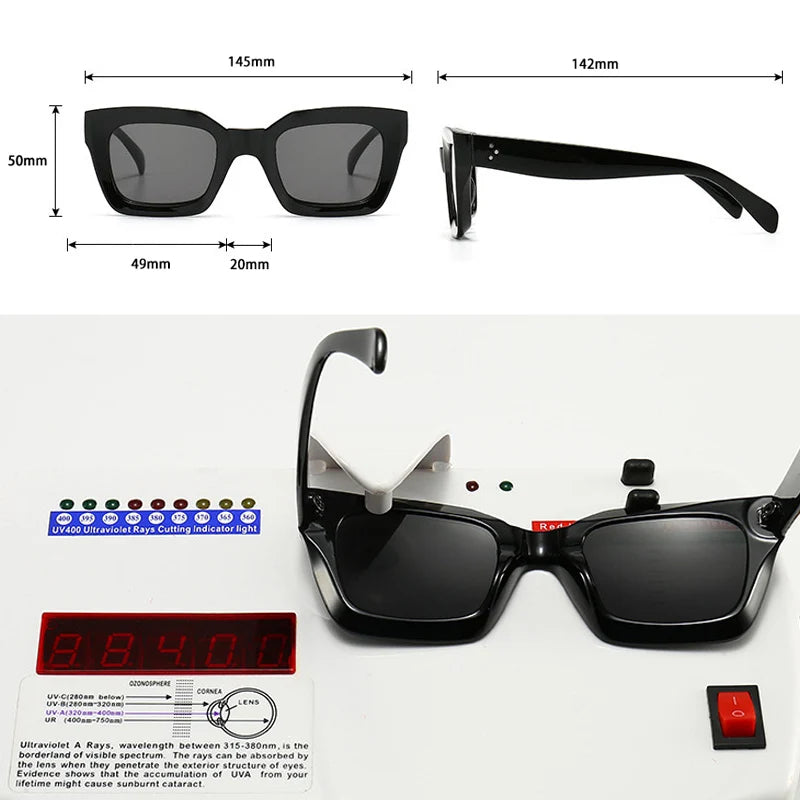 So & ei moda olho de gato óculos de sol feminino marca designer retro quadrado azul roxo óculos femininos unhas óculos de sol tons uv400