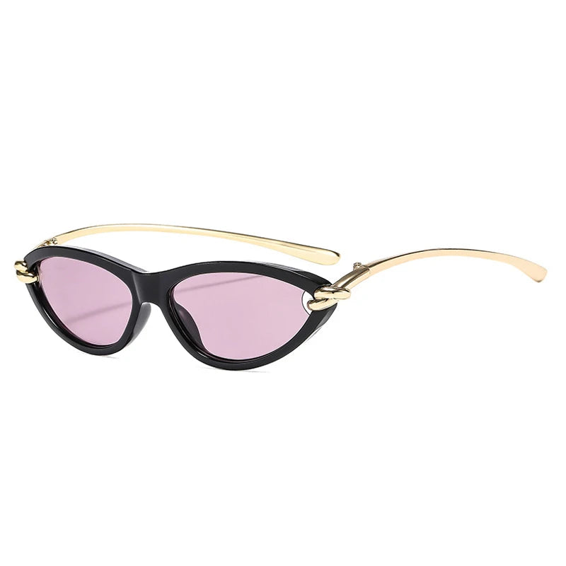 SO & EI Ins Moda Popular Olho de Gato Doce Cor Mulheres Óculos de Sol de Luxo Marca Designer Oval Oco Shades UV400 Homens Óculos de Sol