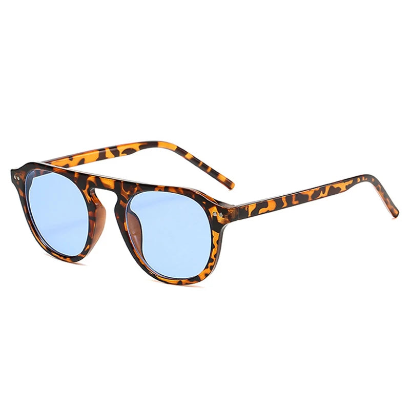 SO&EI Retro Square Rebites Óculos de Sol Homens Moda Verde Escuro Tons UV400 Tendências Mulheres Óculos de Sol