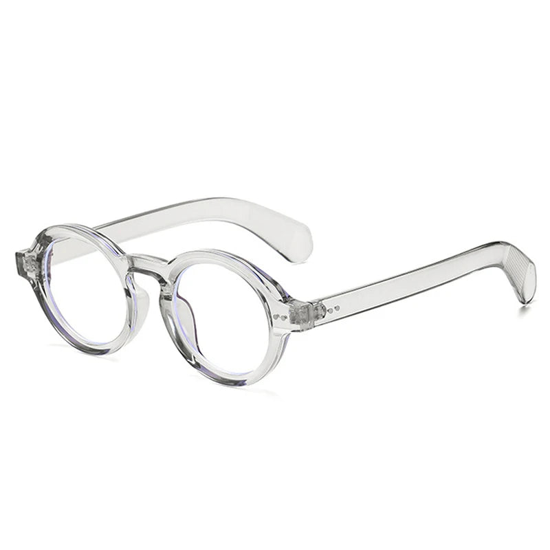 SO&EI Retro Rodada Mulheres Polarizadas Óculos de Sol Moda Rebites Decoração Homens Punk Shades UV400 Leopardo Óculos de Sol