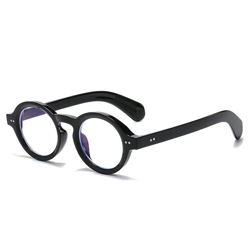 SO&EI Retro Rodada Mulheres Polarizadas Óculos de Sol Moda Rebites Decoração Homens Punk Shades UV400 Leopardo Óculos de Sol